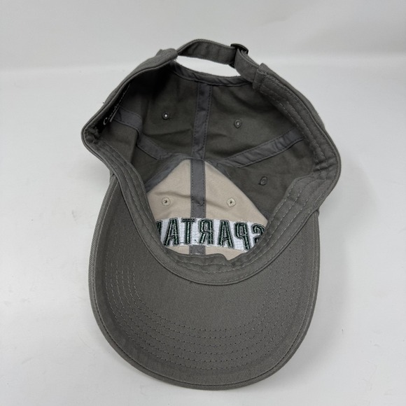 Michigan State Spartans Hat Cap Strap Back Mens One Size Gray NCAA Basketball - Picture 5 of 8